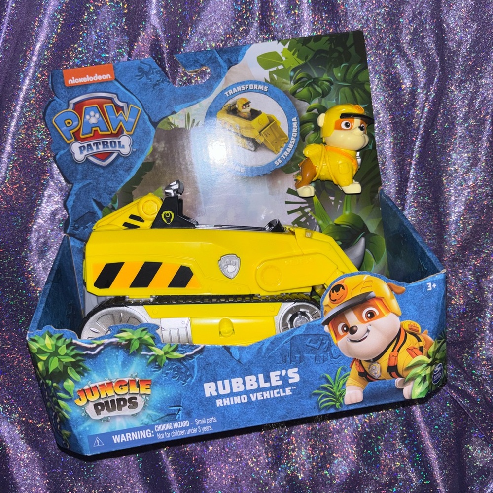 Paw Patrol Jungle Pups Rubble’s Rhino Vehicle